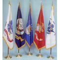 7' Pole & 3' x 5' Flag - Military Indoor Presentation Set